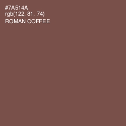 #7A514A - Roman Coffee Color Image